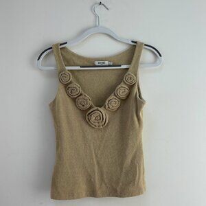 Vintage Moschino Wool Rosette Tank